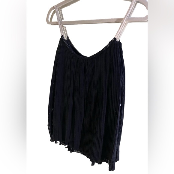 Bailey 44 Tops - Bailey 44 Black Tank Top With Braided White Straps